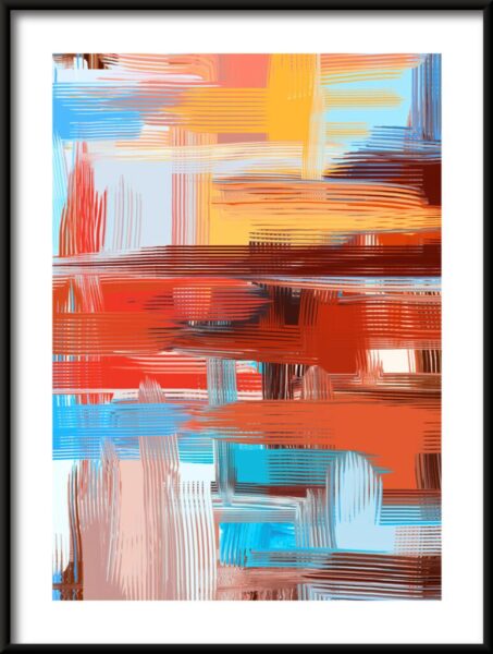 Farbiges Interleaved-Poster