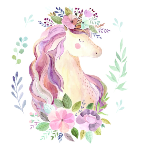 Fototapeten Einhorn