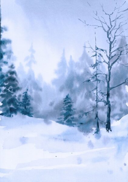 Fototapeten Winterlandschaft