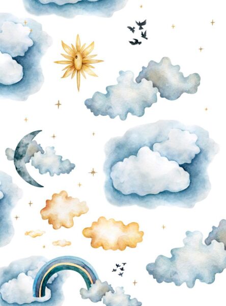 Fototapeten Blaue Wolken