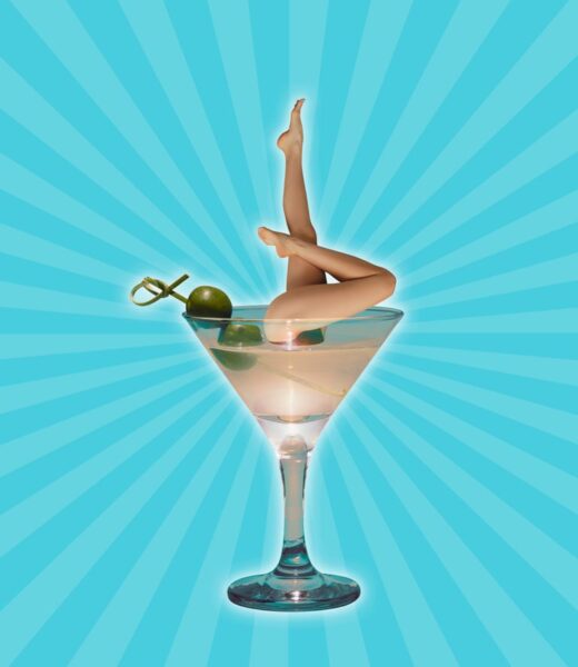 Fototapeten Beine im Glas