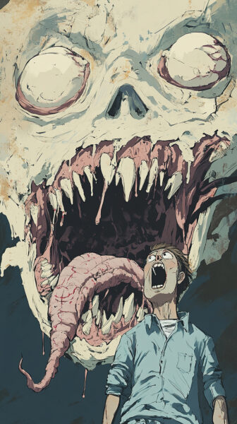 Fototapeten Mund des Monsters