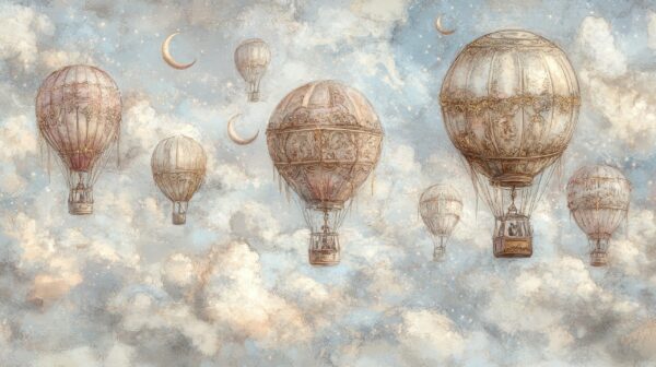 Fototapeten Himmel der Ballonträume