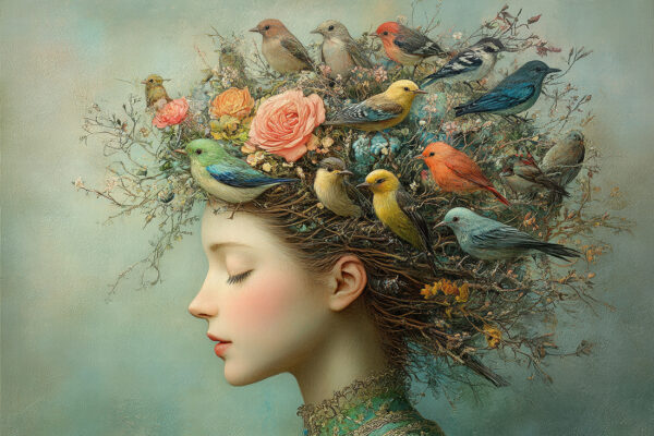 Fototapeten Vogelkreis