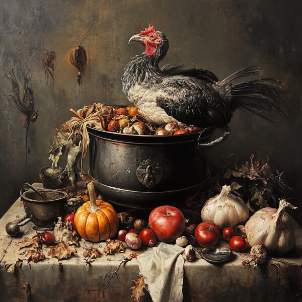 Fototapeten Herbsttisch