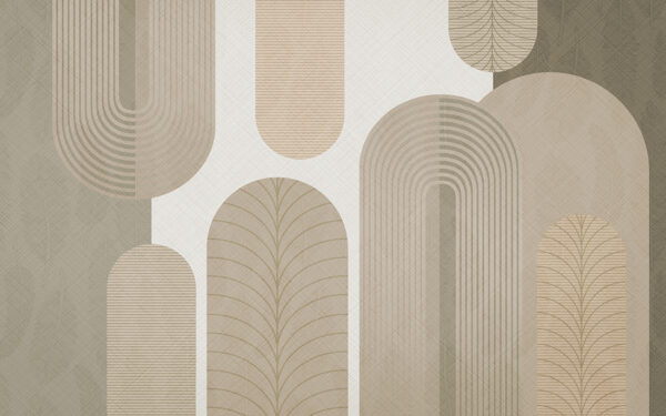 Fototapeten Beige Bögen