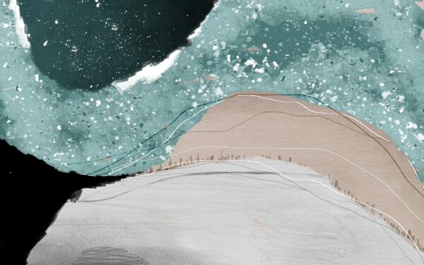 Fototapeten Gezeitenlinien