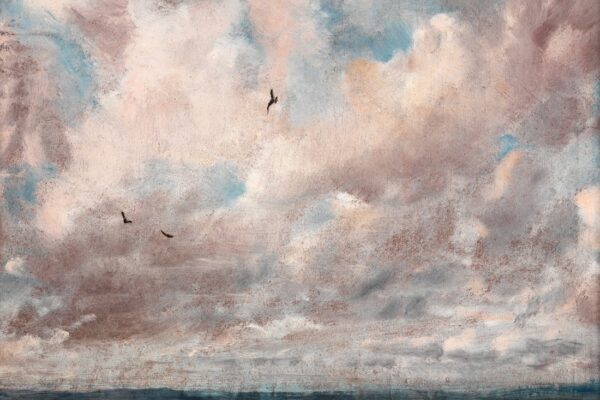 Fototapeten Vögel in den Wolken