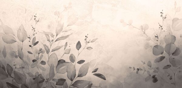 Fototapeten Grau-Beige Aquarellharmonie