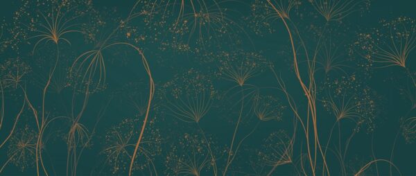 Fototapeten Kopra auf grünem Hintergrund