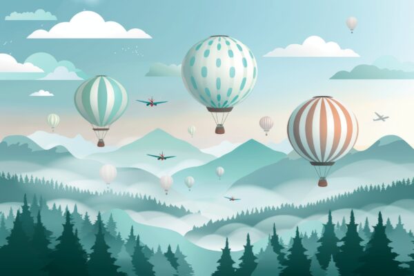 Fototapeten Ballonhimmel