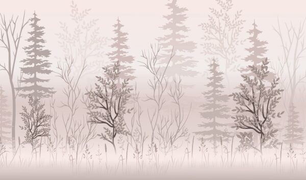 Fototapeten Nebelwald