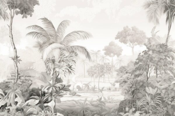 Fototapeten Nebliges Tropenparadies