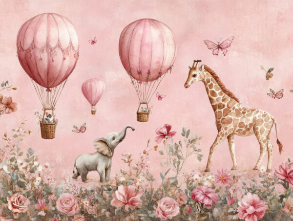 Fototapeten Ballon-Safari