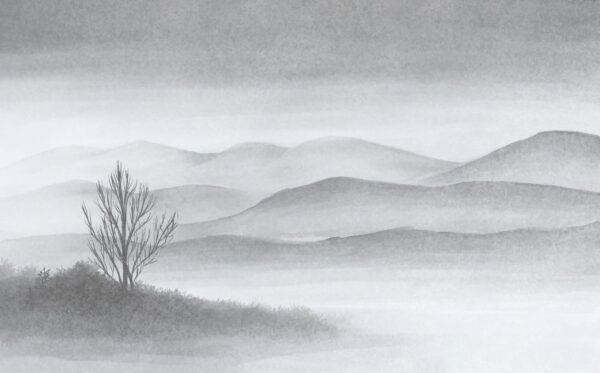 Fototapeten Neblige Stille