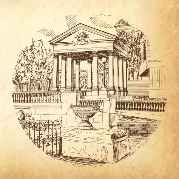 Fototapeten Tempel der Stille