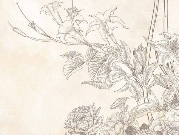 Fototapeten Die Schönheit des Minimalismus in Beige