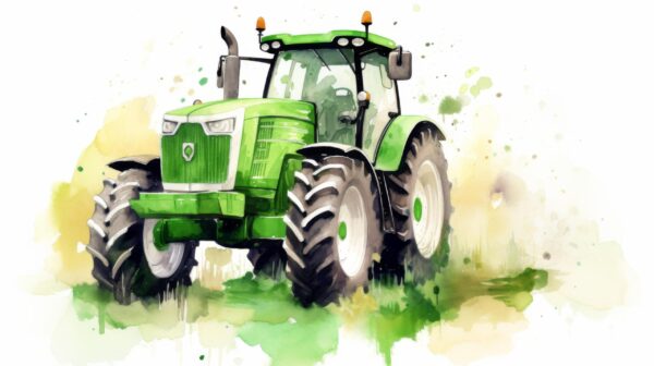 Fototapeten Grüner Titan des Feldes