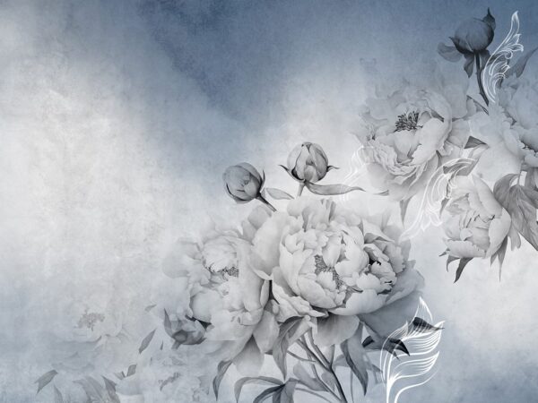 Fototapeten Romantische Pfingstrose