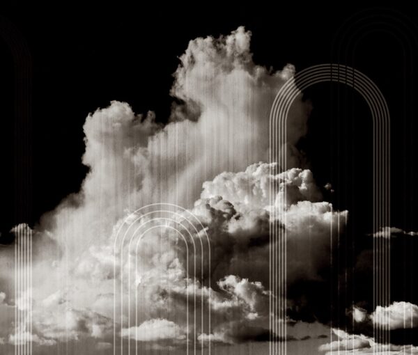 Fototapeten Wolken, die von der Kunst zerbrochen werden