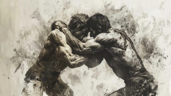 Fototapeten Im Bann des Kampfes