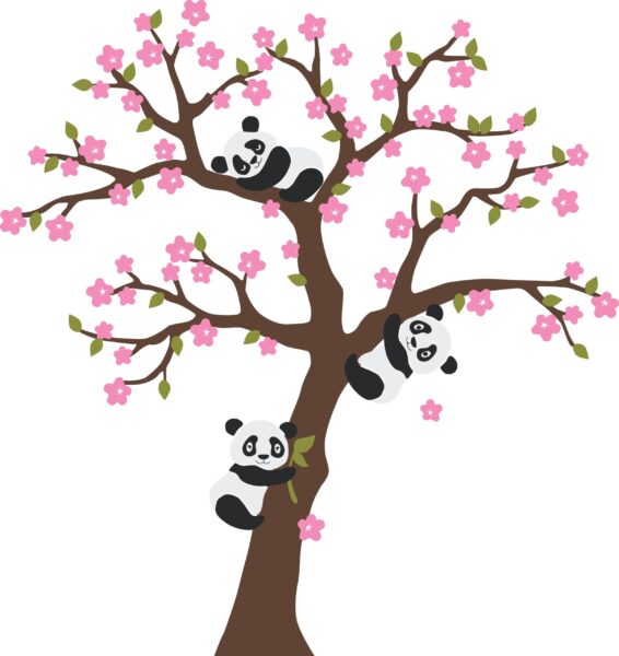 Fototapeten Das Land der Pandablume