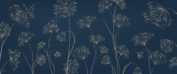 Fototapeten Blumennacht