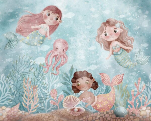 Fototapeten Meerjungfrauen der Korallenlagune