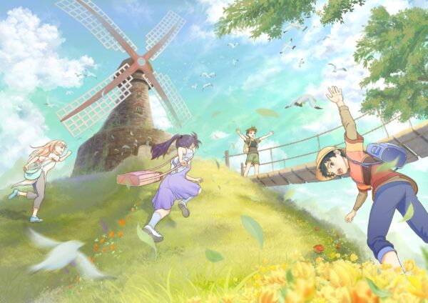 Fototapeten Kindheit im Wind