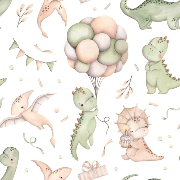 Fototapeten Dinosaurier auf der Party