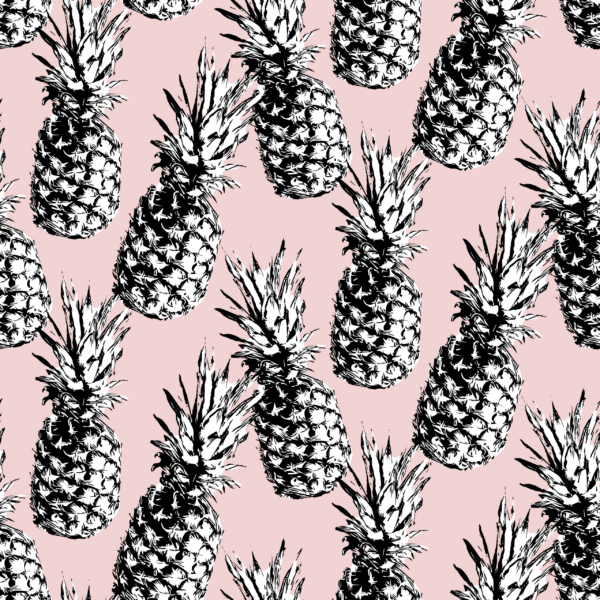 Fototapeten Schwarze Ananas auf pudriger Hintergrund