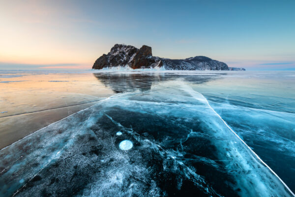 Fototapeten Eisinsel