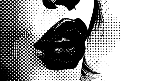 Fototapeten Pop-Art-Lippen