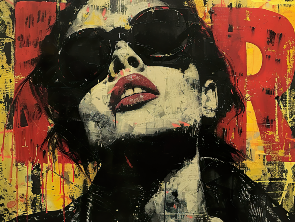 Fototapeten Pop-Art-Frau