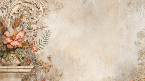 Fototapeten Barockblumen