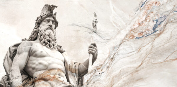 Fototapeten Poseidon aus Marmor