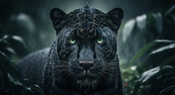 Fototapeten Schwarzer Panther