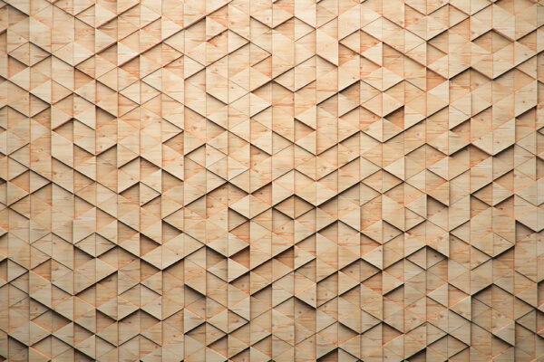 Fototapeten 3D-Holzgeometrie