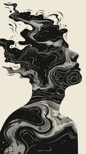 Fototapeten Astralprofil