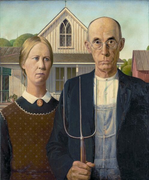 Fototapeten Amerikanische Gothic