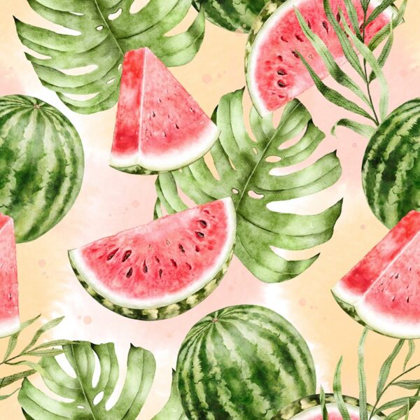 Fototapeten Wassermelonenmuster