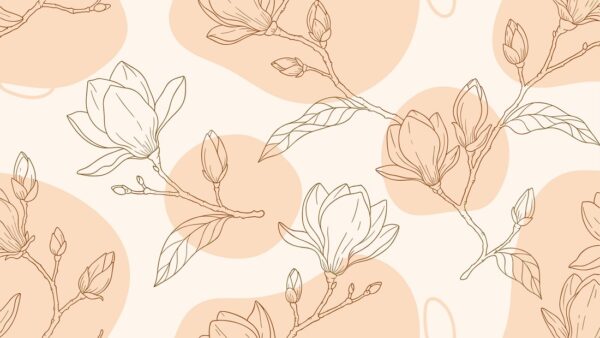 Fototapeten Pfirsichmagnolien