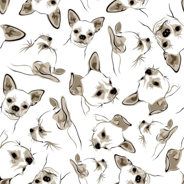 Fototapeten Chihuahua-Muster