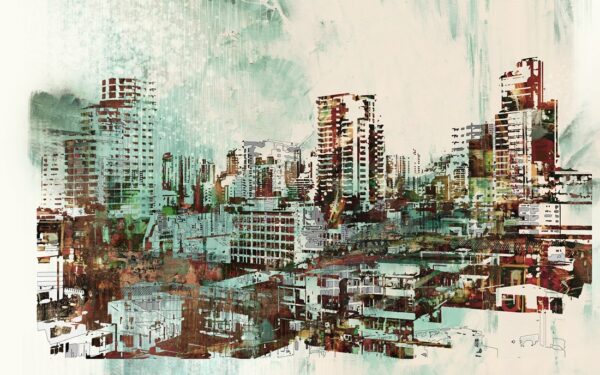 Fototapeten Industriemetropole