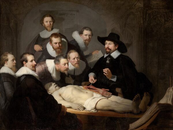 Fototapeten Doktor Tulps Anatomiestunde