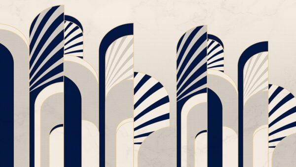 Fototapeten Art-Deco-Bögen