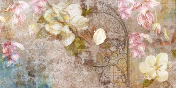 Fototapeten Vintage-Magnolien