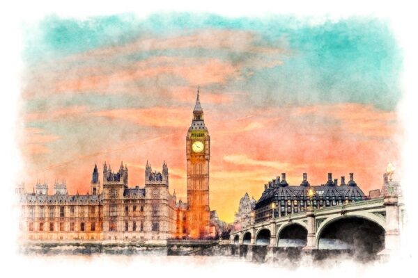 Fototapeten London-Panorama