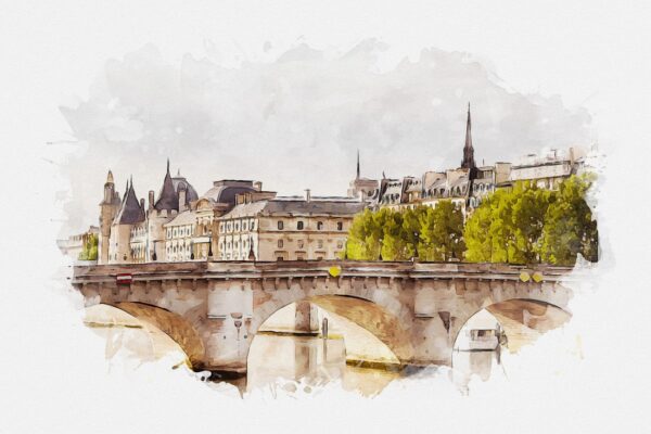 Fototapeten Paris an der Seine