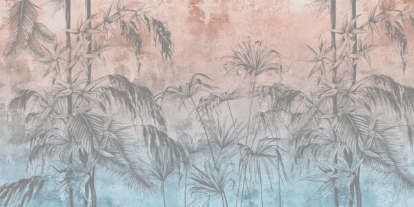 Fototapeten Pastell-Dschungel